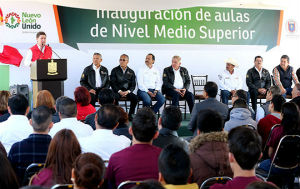 Inauguran aulas en Prepa de Galeana