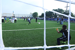 Inauguran aulas y deportivo en Preparatoria 8