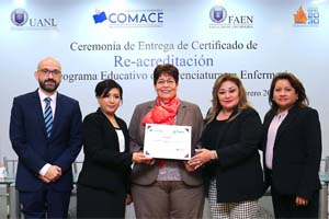 Recibe Licenciatura en Enfermería quinta reacreditación