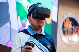 Medical Staff is trained with virtual reality in COVID areas.