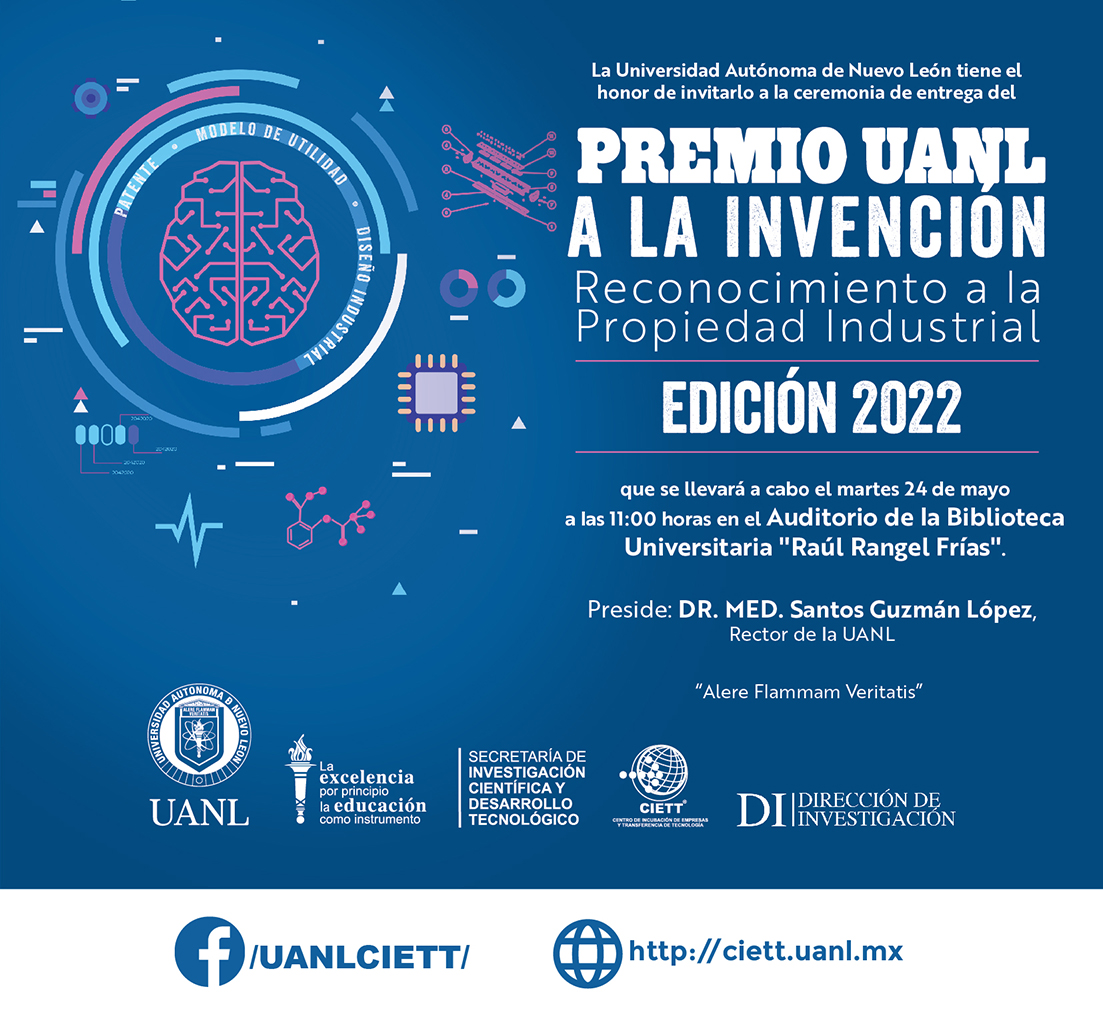 Invitación Premio UANL a la Invención 2022