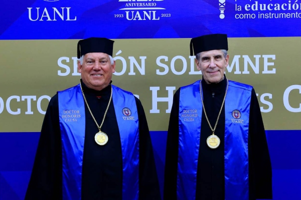 Concede UANL Honoris Causa a Julio Frenk y Víctor Manuel Villalobos