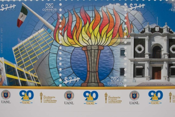 Emite Servicio Postal timbre conmemorativo por 90 aniversario de UANL